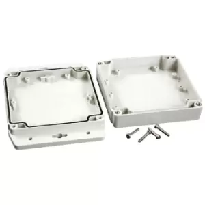 image of Hammond 1555N2F17GY IP67 PC Enclosure with Flanged Lid L Grey 120 ...