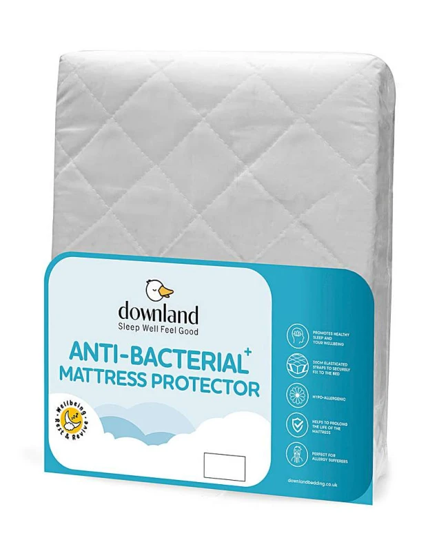 Image of At Home Collection Anti-Bacterial Mattress Protector - At Home Collection - Size: SINGLE SINGLE DP57401