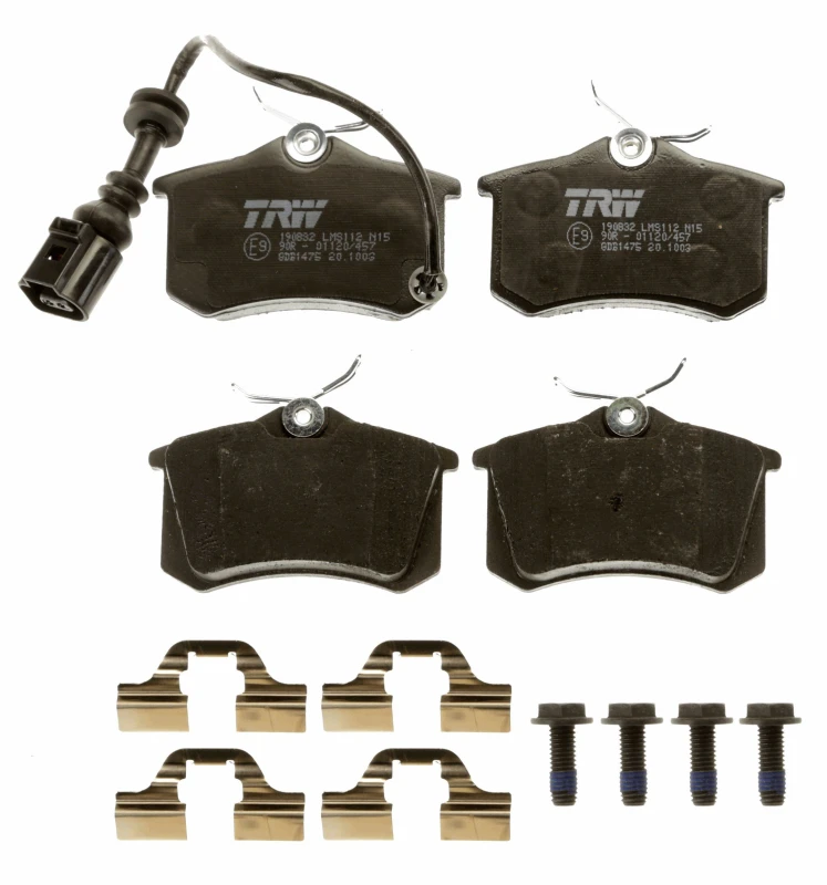 Image of TRW GDB1475 Brake pad set incl. wear warning contact, with accessories, with brake caliper screws Brake Pad Set,disc brake (402)