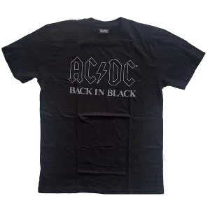 Image of AC/DC - Back In Black Unisex Large T-Shirt - Black