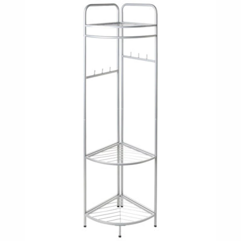 Image of Beliani Corner Coat Stand Lawton Silver