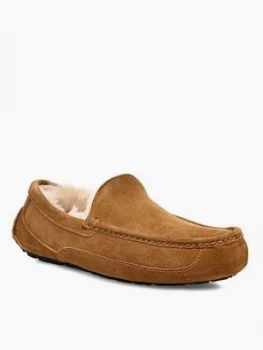 Image of UGG Ugg Ascsot Wool Lined Slippers, Chestnut, Size 10, Men