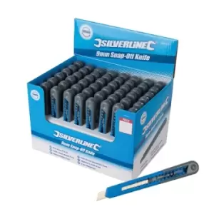 Image of Silverline 9mm Snap-Off Knife Display Box 48pce - 48pce