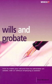 Image of Wills and Probate by Paul Elmhirst and Consumers Association Book