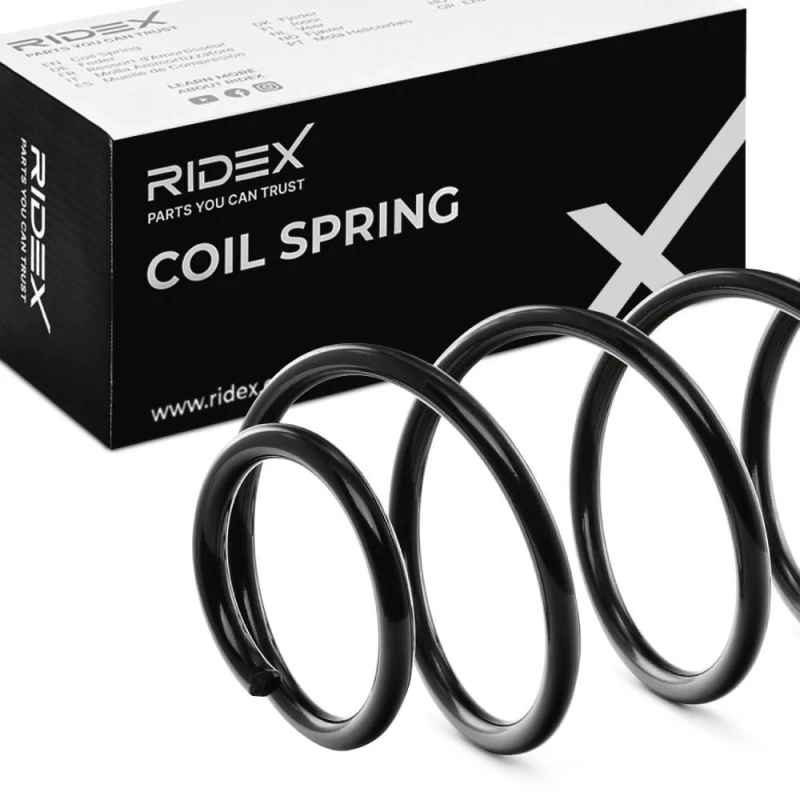 Image of RIDEX 188C0293 Coil spring Front Axle Coil Spring (188)