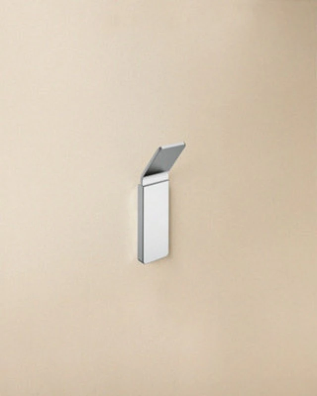 Image of Cosmic Towel Hook, Robe Hook, Coat Hook, Self-Adhesive, Brushed Chrome, Supports Up To 5Kg, Nea Collection