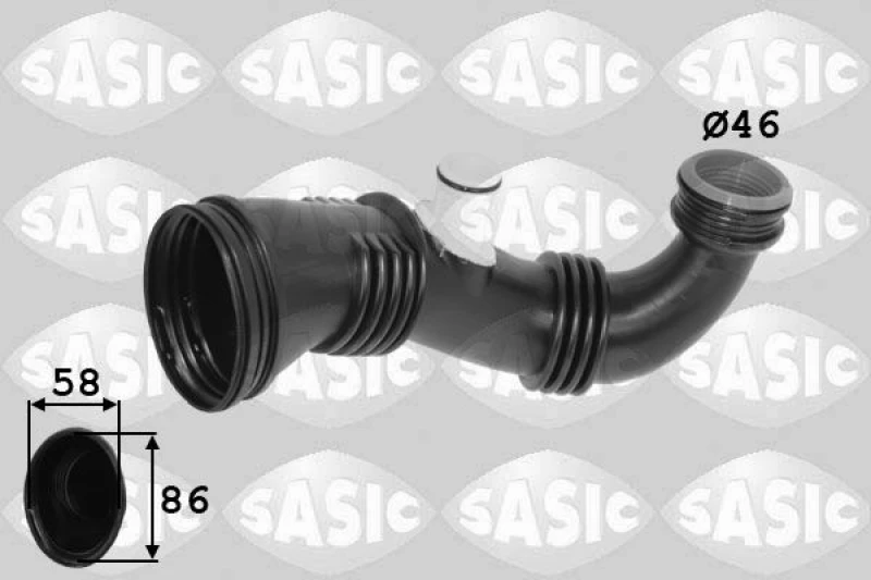 Image of Intake pipe, air filter SASIC 3330048