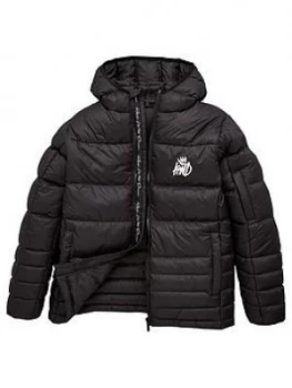 image of Kings Will Dream Boys Bowden Padded Jacket - Black