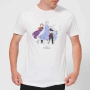 Image of Frozen 2 Group Shot Mens T-Shirt - White - 3XL