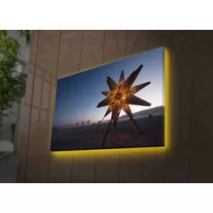 Image of 4570DACTBURN-003 Multicolor Decorative LED Lighted Canvas Painting