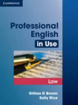 Image of Professional English in use Law by Gillian D. Brown