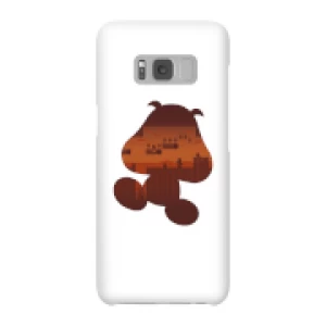 Image of Nintendo Super Mario Goomba Silhouette Phone Case - Samsung S8 - Snap Case - Gloss