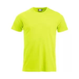 image of Clique Mens New Classic T-Shirt (M) (Visibility Green)