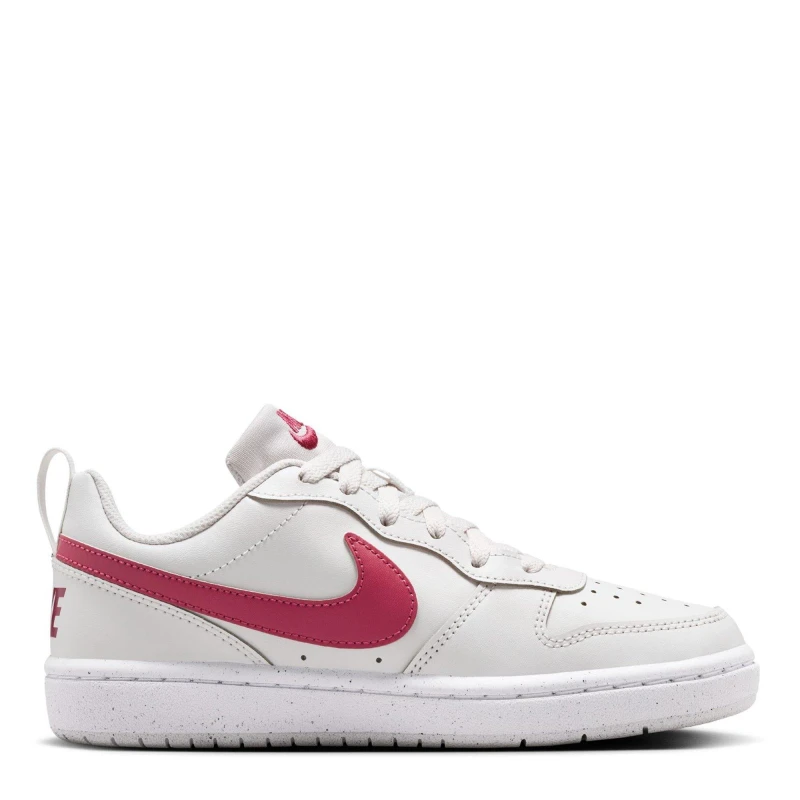 Image of Nike Court Borough Low 2 SE Big Kids Shoes Plat Tint/Beet female 4 (36.5)