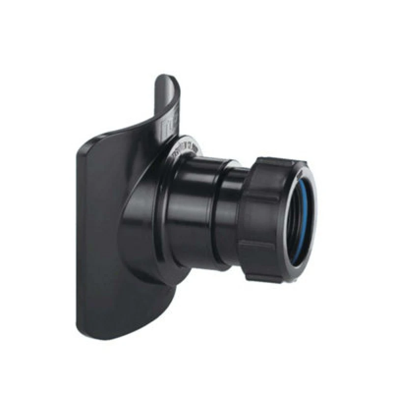Image of McAlpine BOSSCONN82-BL Black Mechanical Soil Pipe Boss Connector Black