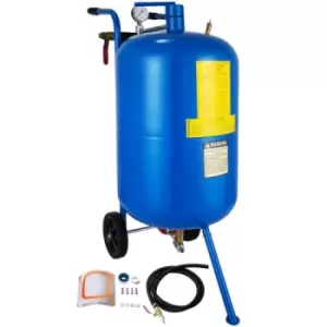 VEVOR Sandblaster Sandblasting Pot 75 Liter/16.5 Gallon Mobile Sand Blasting Machine Heavy Duty Steel Abrasive Sand Blaster with Sand Blasting Gun 2 R