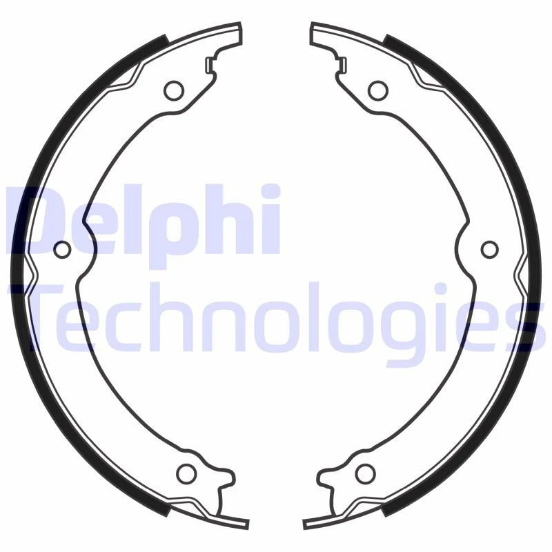 Image of DELPHI Brake Shoe Set DELPHI LS2152