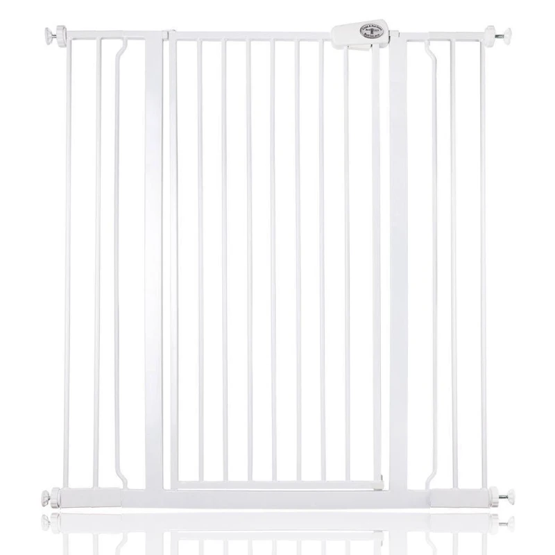 Image of Bettacare Child And Pet Gate, 81.4Cm - 89Cm, White, Extra Tall Gate 104Cm In Height, Pressure Fit Stair Gate