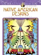 image of adult coloring native american designs coloring book