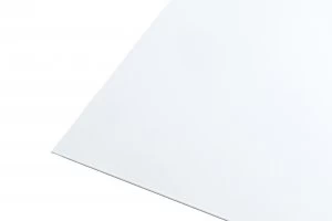 image of Wickes Metal Sheet White Powder Coated Aluminium 250 x 500mm