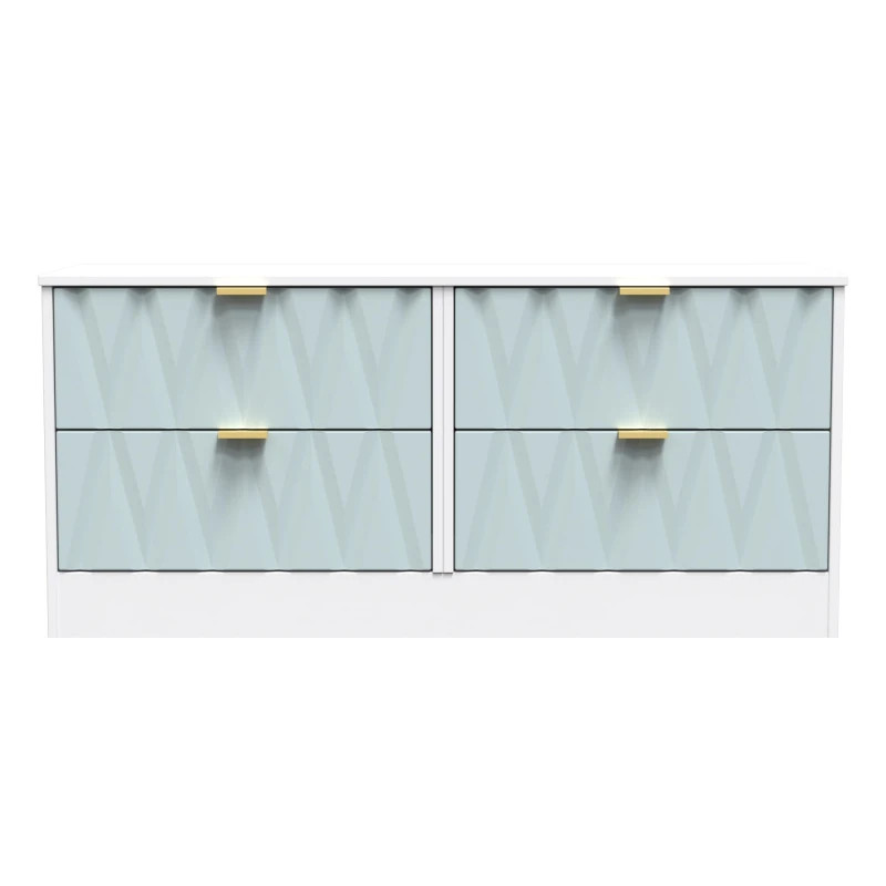 Image of Ready Assembled 2 U Washington 4 Drawer Bed Box (Ready Assembled) in Duck Egg Blue Duck Egg Blue Unisex