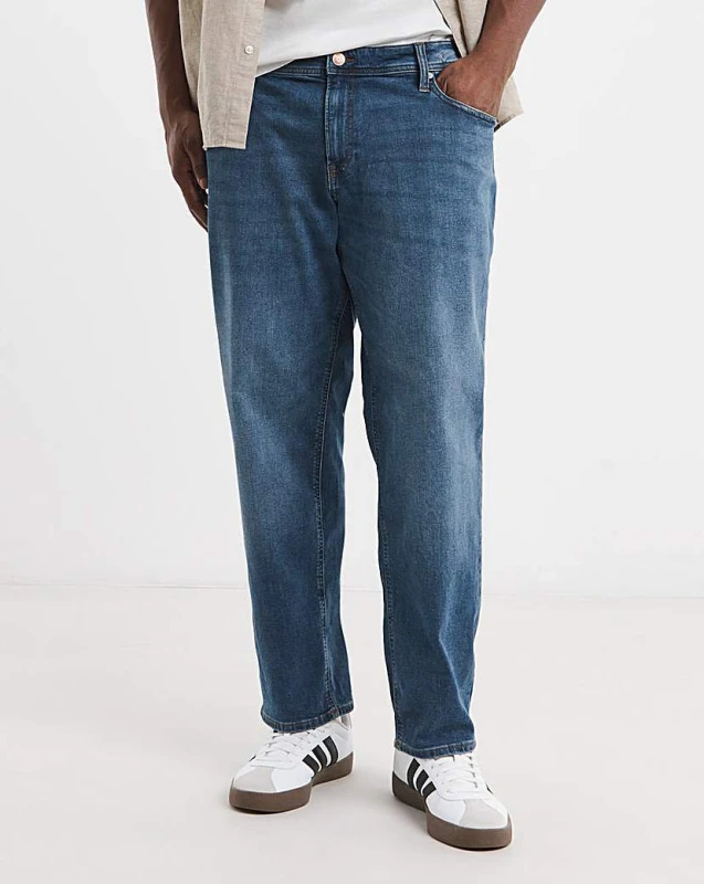 Image of Jack and Jones Mike 223 Jeans Mens Plus Size - Blue Blue 44 R