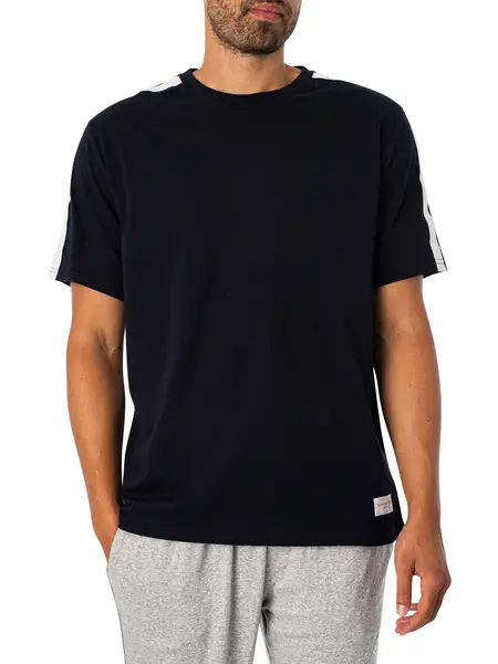 Image of Tommy Hilfiger Lounge Shoulder Logo T-Shirt Desert Sky M