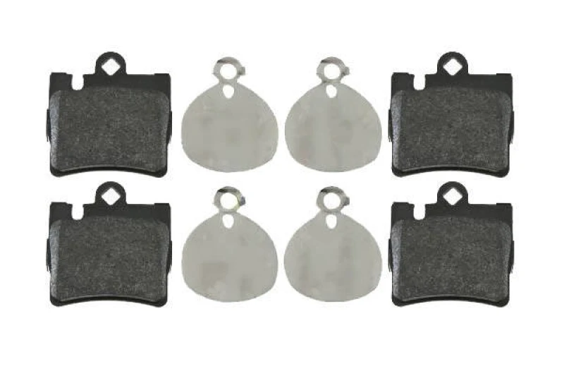 Image of Blue PRINT ADU174231 Brake pad set Rear Axle, prepared for wear warning indicator, with fastening material Brake Pad Set,disc brake (402)