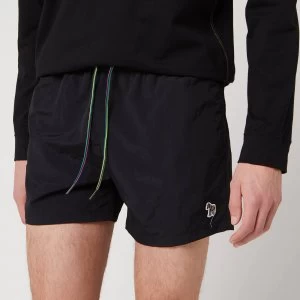 image of Paul Smith Mens Zebra Logo Swimshorts - Black - L