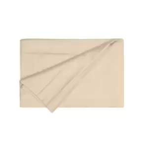 Image of Belledorm 200 Thread Count Egyptian Cotton Flat Sheet (Single) (Papyrus)