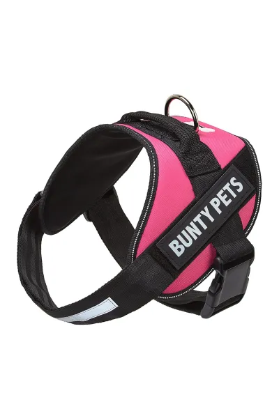 image of Bunty Yukon Pink Dog Harness - Size: L