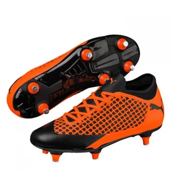 Puma Future 2 Soft Ground Football Boots Junior - Black/Orange