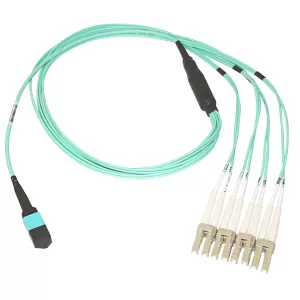 Image of 3m Fiber Breakout Cable MPO MTP to LC