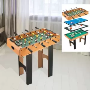 image of Jouet 4-In-1 Multi Game Table with Tennis, Billiard, Foosball & Hockey