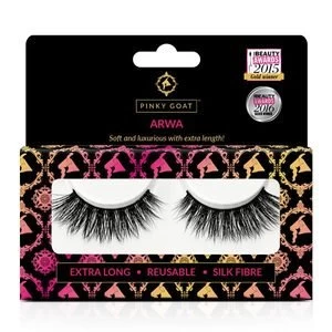 image of Pinky Goat False Lashes - Silk Fibre Arwa