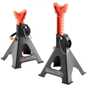 Image of VEVOR Jack Stands, 3 Ton (6,000 lbs) Capacity Car Jack Stands Double Locking, 10.8-16.3 inch Adjustable Height, for lifting SUV, Pickup Truck, Car and