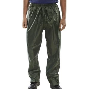 Image of Bdri Weatherproof Large Work Trousers Olive Green