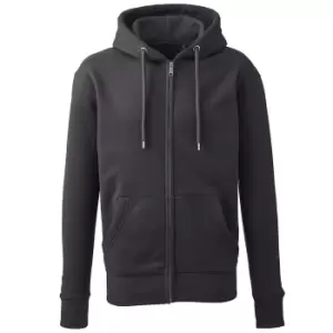 Image of Anthem Mens Organic Full Zip Hoodie (L) (Charcoal)