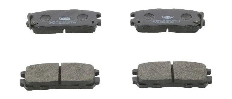 Image of CHAMPION 572221CH Brake pad set with acoustic wear warning Brake Pad Set,disc brake (402)