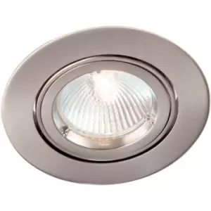 image of Robus Adjustable IP20 Non-Integrated Downlight Brushed Chrome- RD108SC-13