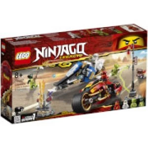 Image of LEGO Ninjago: Kai's Blade Cycle and Zane's Snowmobile (70667)