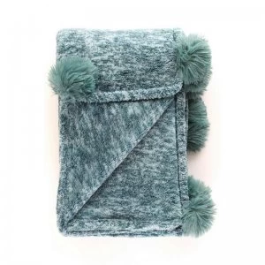 Image of Marble Pom Pom Throw