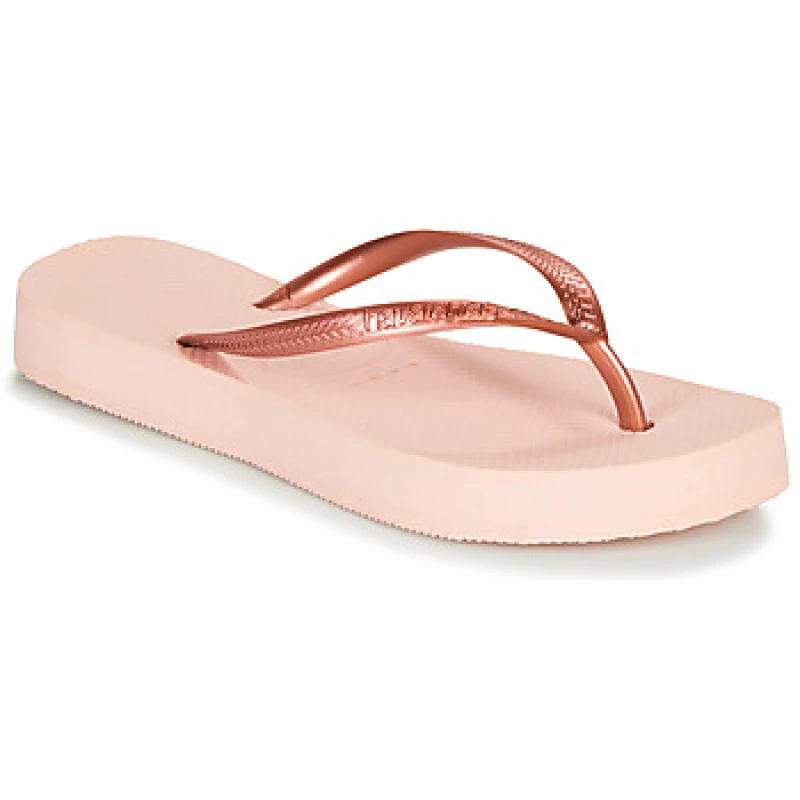 Image of Havaianas SLIM FLATFORM womens Flip flops / Sandals (Shoes) in Pink