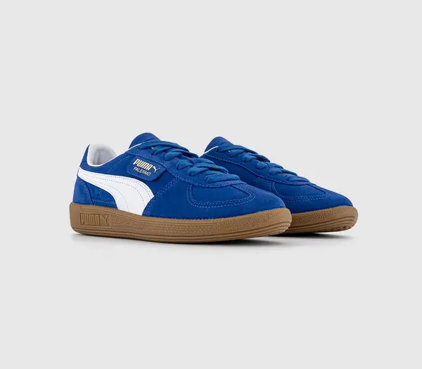 image of Puma Womens Palermo Trainers Cobalt Glaze White Blue, 8