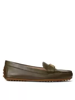 Image of Lauren by Ralph Lauren Barnsbury-flats-driver - Botanic Green, Size Us 10 = UK 8, Women