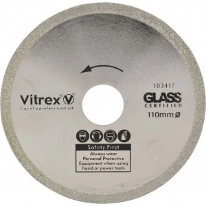 Image of Vitrex Diamond Glass Cutting Blade 110mm