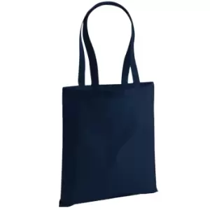 Image of Westford Mill EarthAware Organic Bag For Life (10 Litres) (One Size) (French Navy)