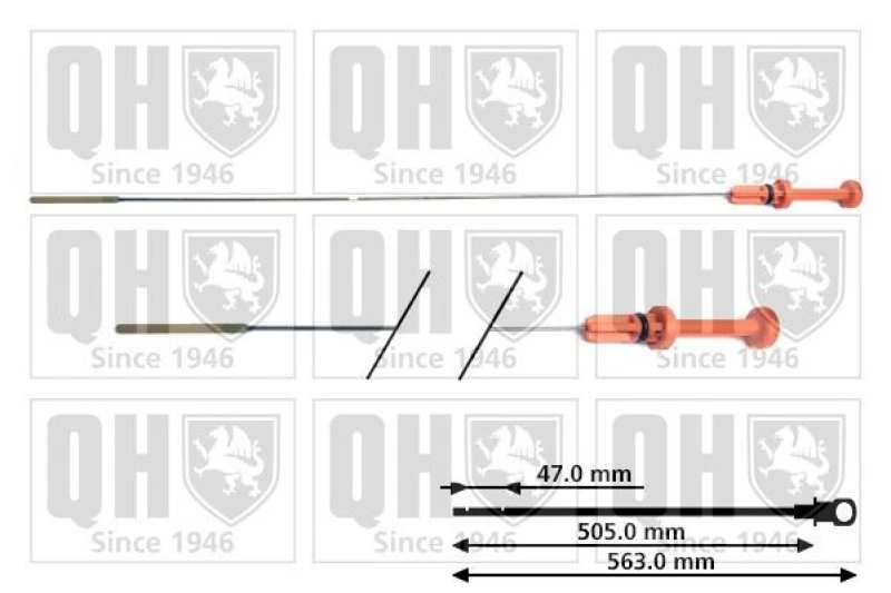 Image of QUINTON HAZELL Oil Dipstick QUINTON HAZELL QOD100