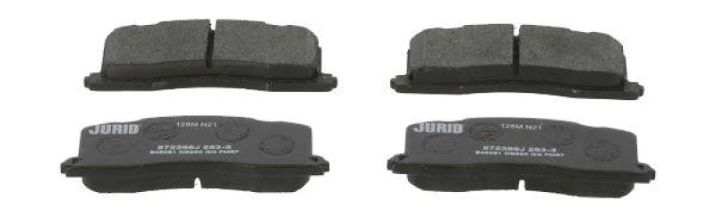 Image of JURID 572386J Brake pad set not prepared for wear warning indicator, without accessories Brake Pad Set,disc brake (402)