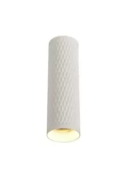 Image of 20cm Surface Mounted Ceiling Light, 1 x GU10, Sand White